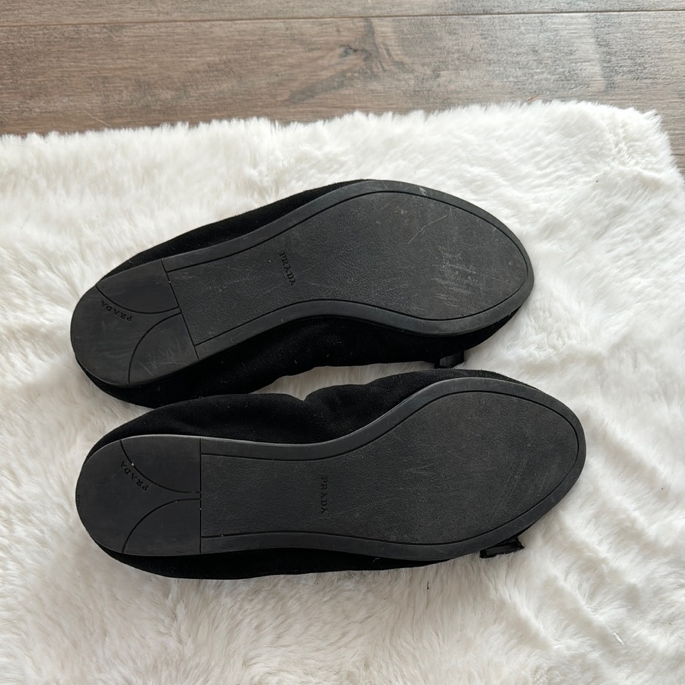 Prada Black Bow Flats - Picture 2 of 2